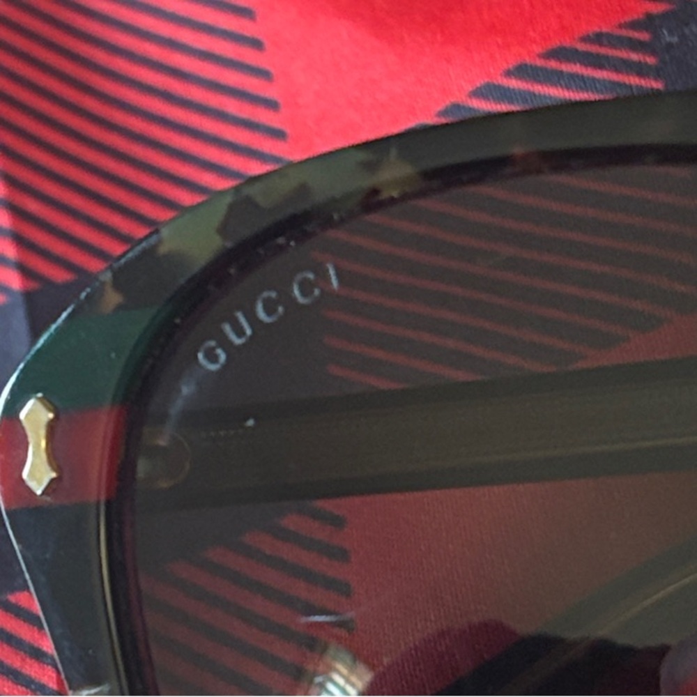 Authentic Gucci Multicolor Tortoiseshell Sunglass… - image 5